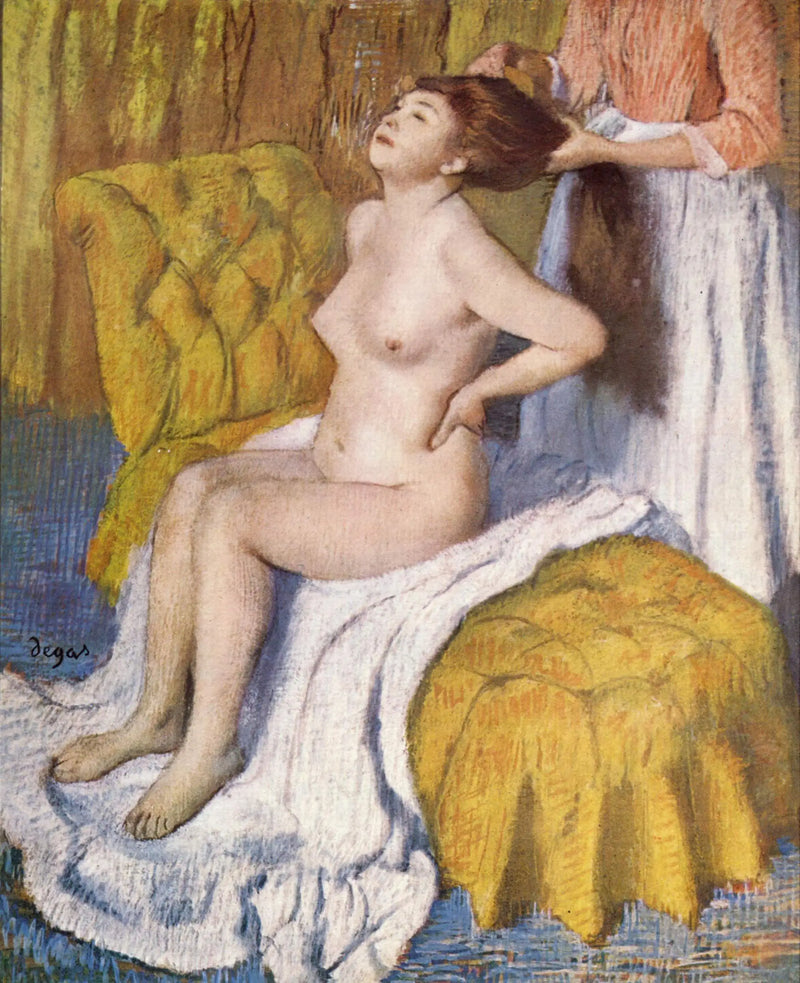 Donna che si fa pettinare i capelli - Edgar Degas
