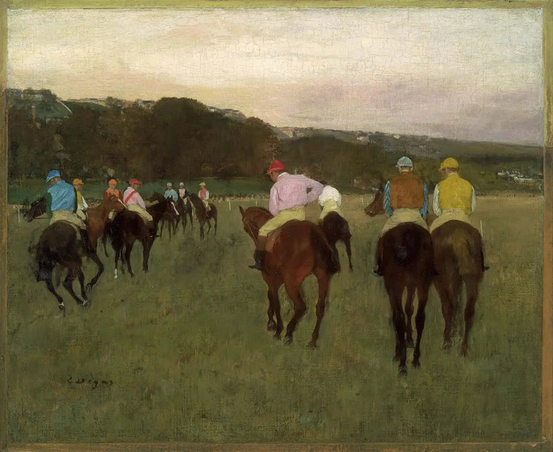 Cavalli da corsa a Longchamp - Edgar Degas