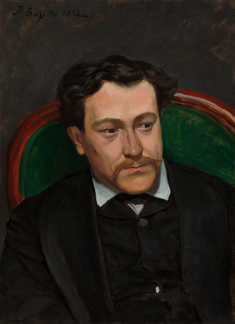 Reproduction du tableau « Portrait d'Édouard Blau - Frédéric Bazille » par Alpha Reproduction en peinture à l’huile