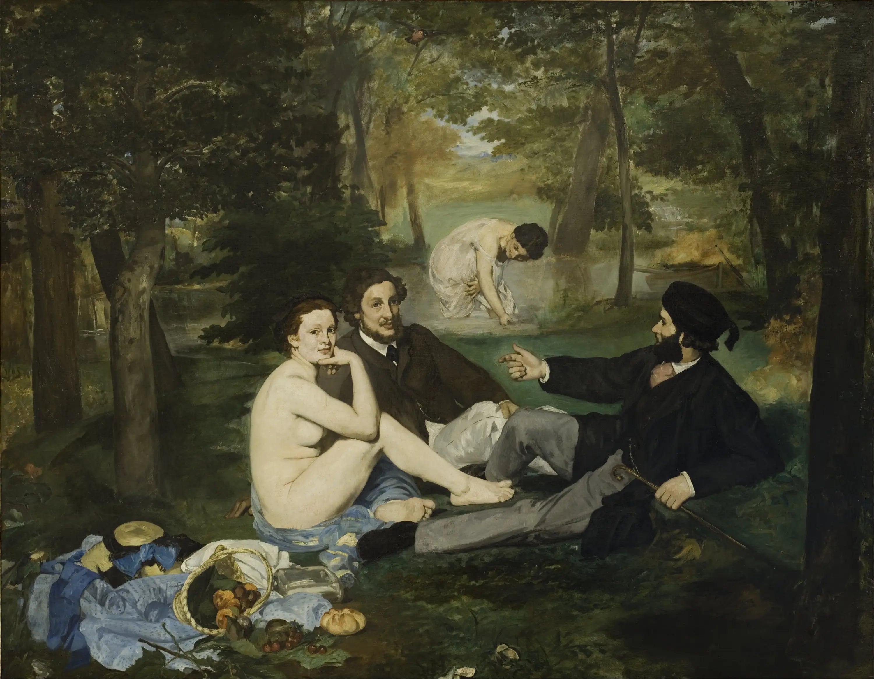 Reproduction du tableau « Le Déjeuner sur l'herbe - Édouard Manet » par Alpha Reproduction en peinture à l’huile