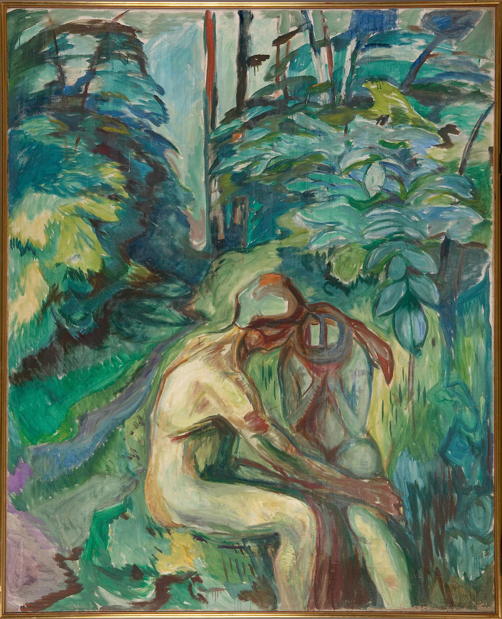 Reproduction du tableau « Consolation dans la forêt - Edvard Munch » par Alpha Reproduction en peinture à l’huile