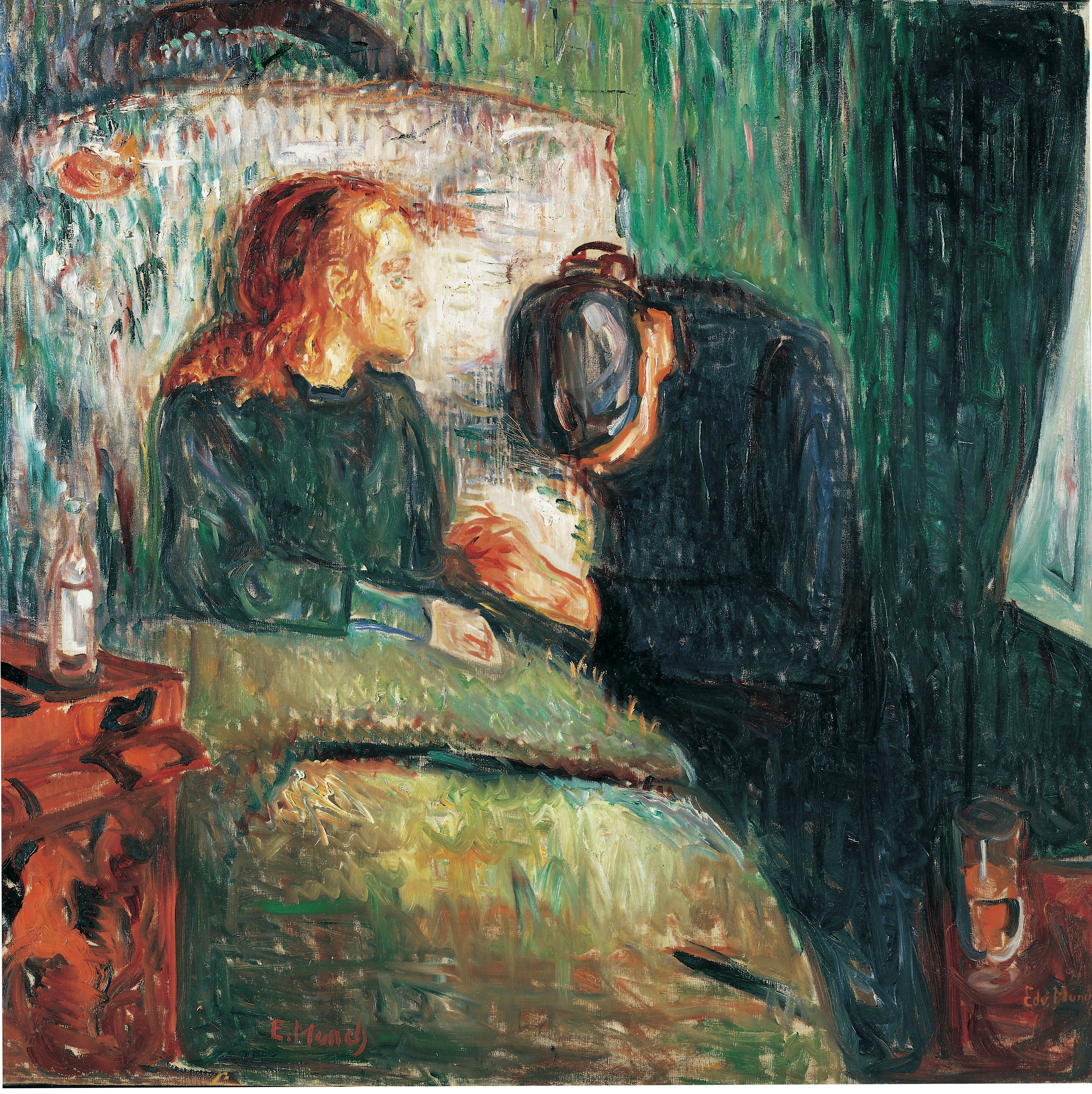 Reproduction du tableau « L'Enfant malade - Edvard Munch » par Alpha Reproduction en peinture à l’huile