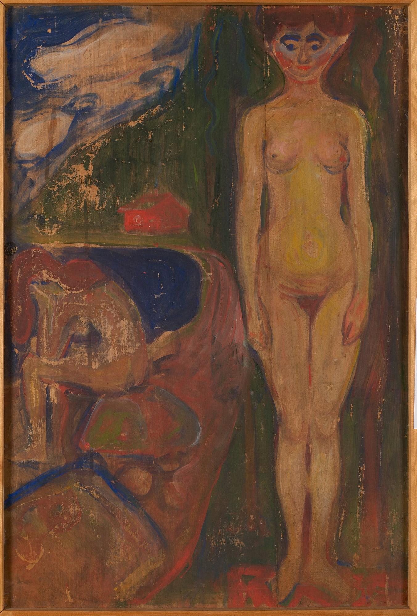 Reproduction du tableau « Deux Femmes. Étude symbolique - Edvard Munch » par Alpha Reproduction en peinture à l’huile