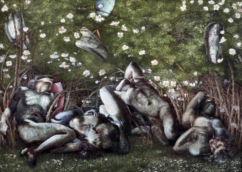 Étude pour « Les Chevaliers endormis » - Edward Burne-Jones - Alpha Reproduction