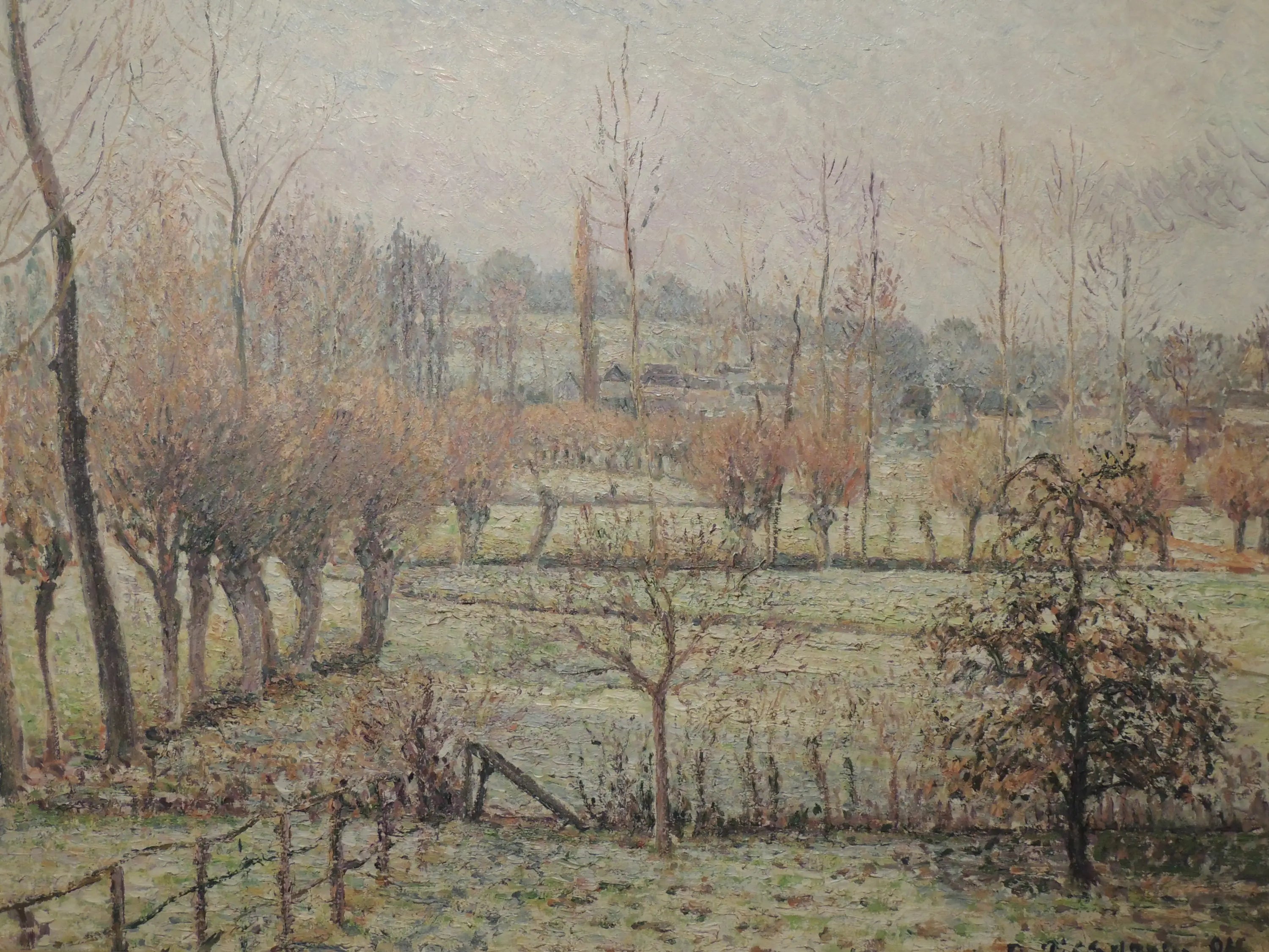 Reproduction du tableau « Effet de neige à Éragny - Camille Pissarro » par Alpha Reproduction en peinture à l’huile