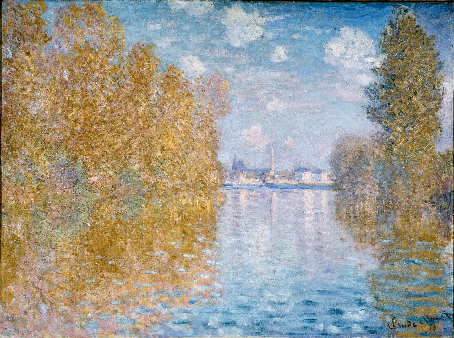🎨 Effetto d'autunno sulla Senna – Claude Monet (circa 1880)
