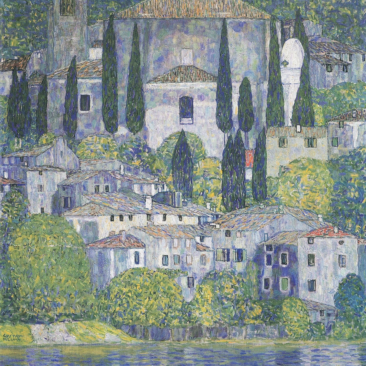 🏰✨ Chiesa a Cassone – Gustav Klimt (1913)
