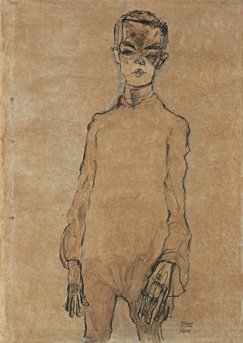 Autoritratto - Egon Schiele