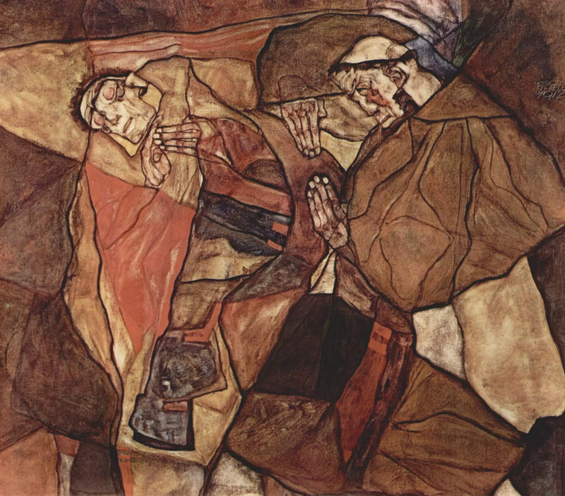 Agonia (La Lotta Mortale) - Egon Schiele