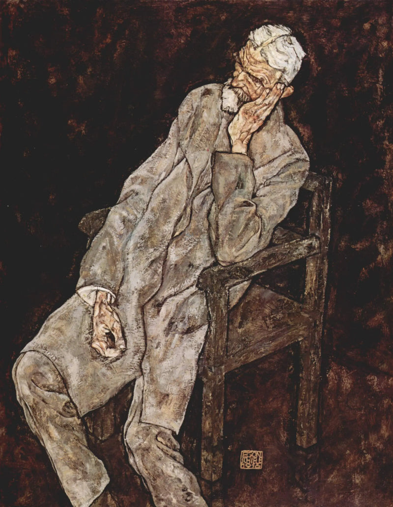 Ritratto di Johann Harms - Egon Schiele