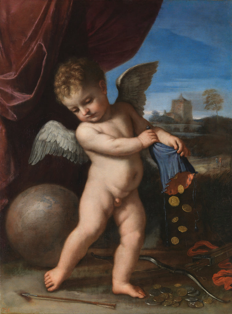 Cupido che respinge le ricchezze - Guercino