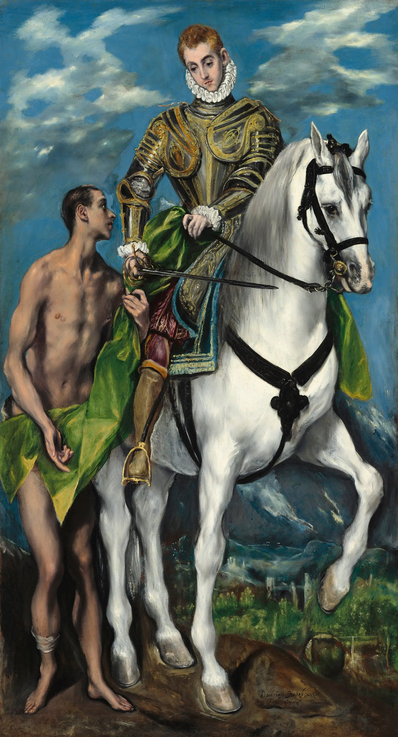 San Martino e il Mendicante - El Greco