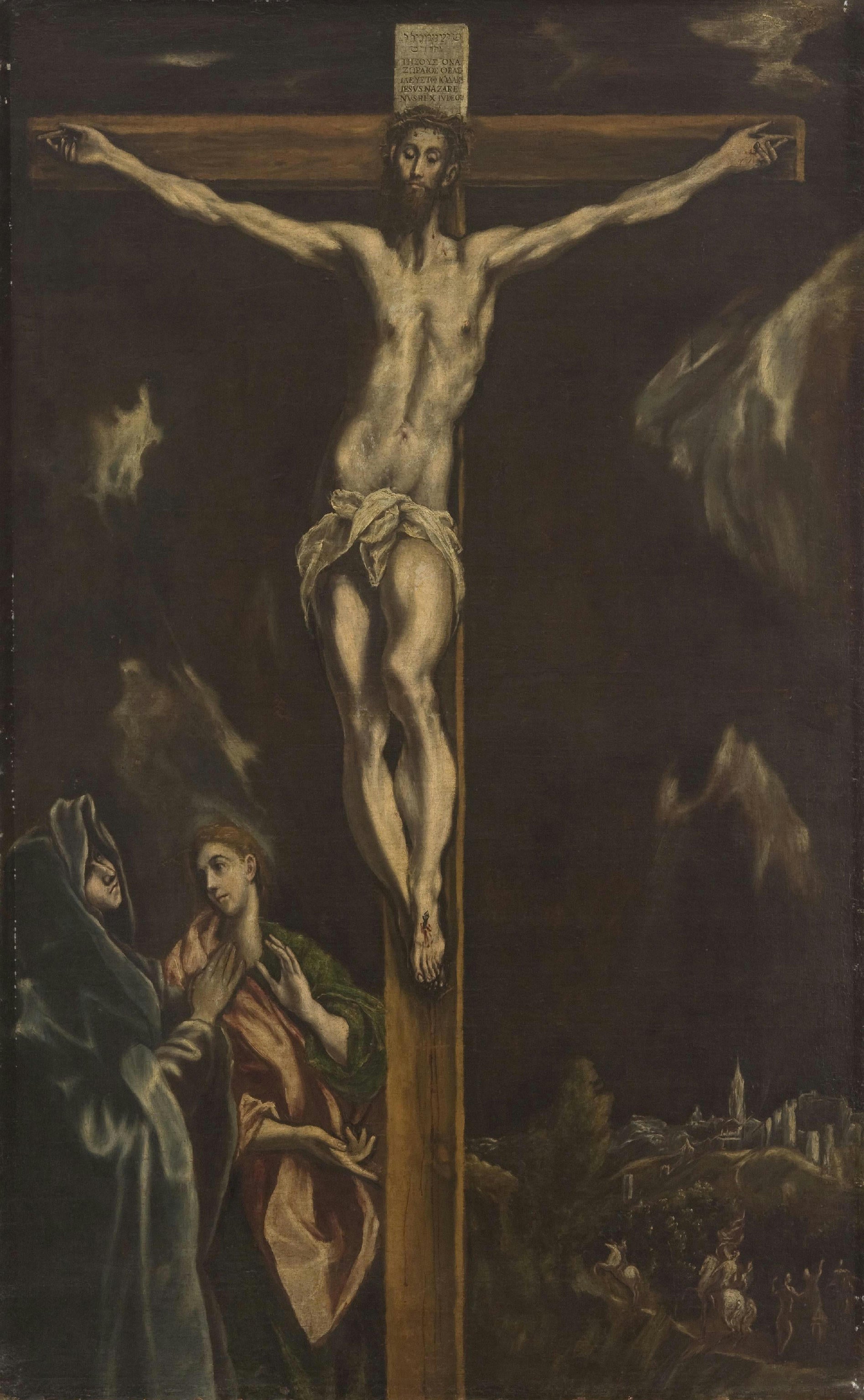 Crucifixion avec la Vierge Marie et saint Jean l’Évangéliste - El Greco - Alpha Reproduction