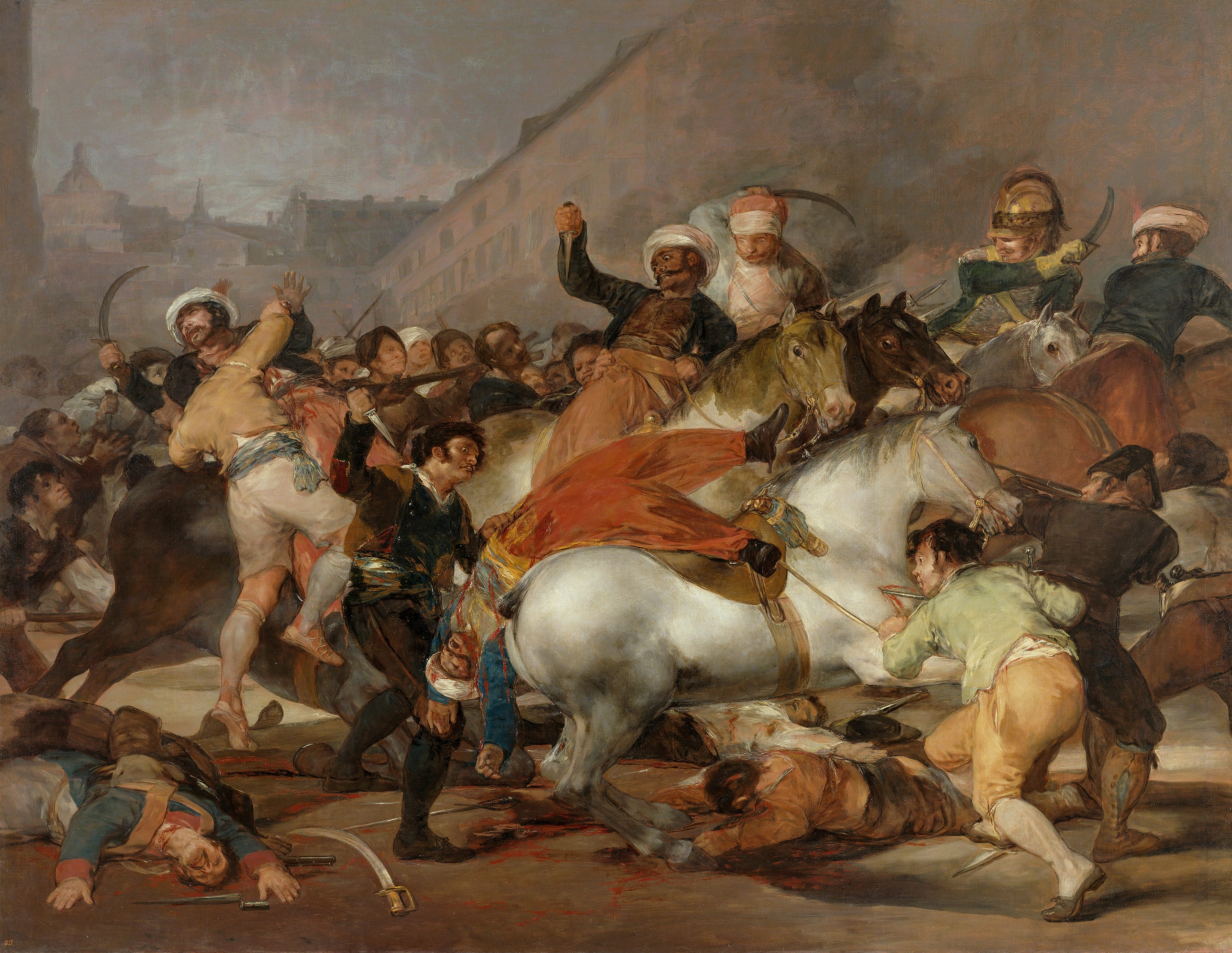 Reproduction du tableau « Dos de Mayo - Francisco de Goya » par Alpha Reproduction en peinture à l’huile