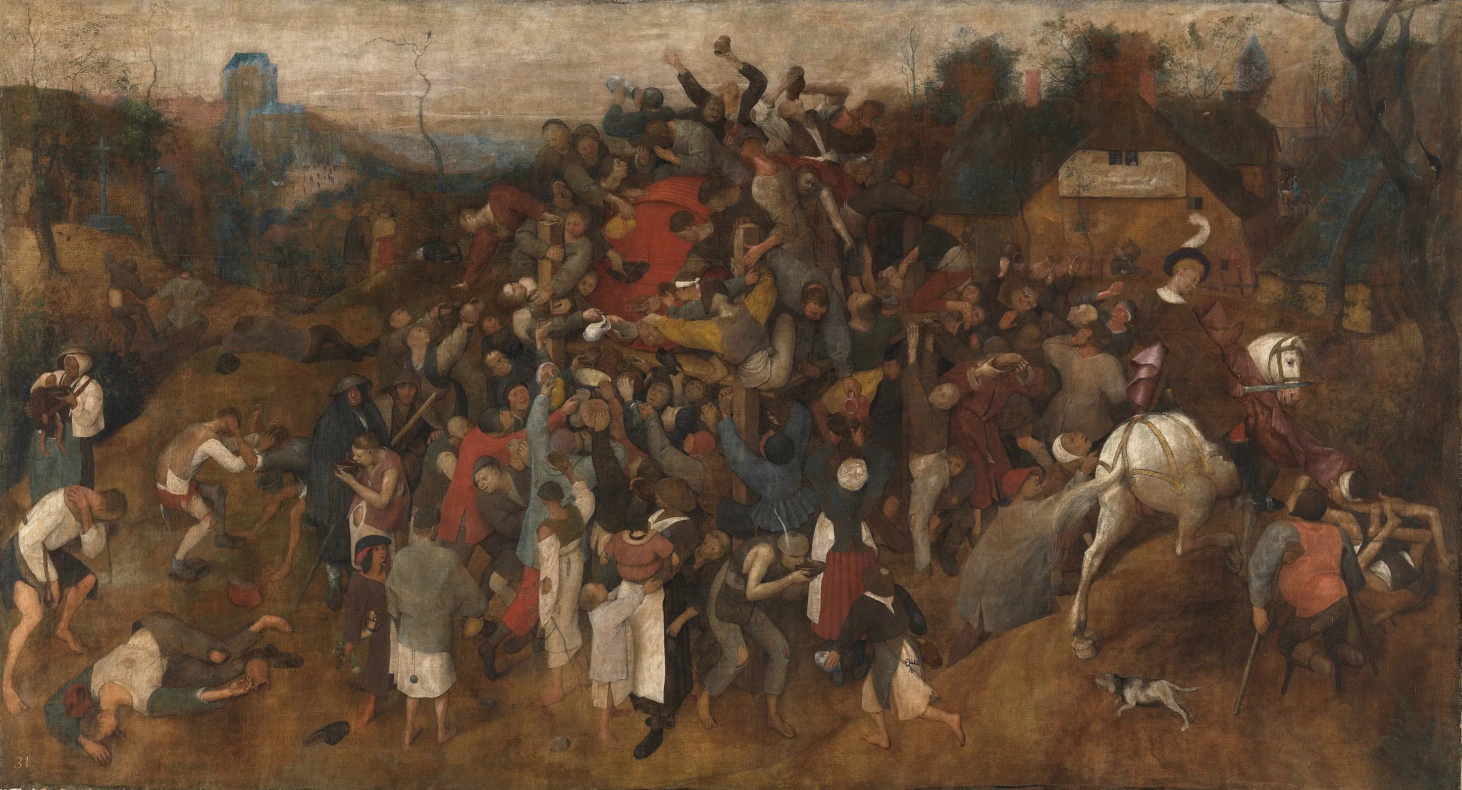 Le Vin de la Saint-Martin - Pieter Brueghel the Elder - Alpha Reproduction