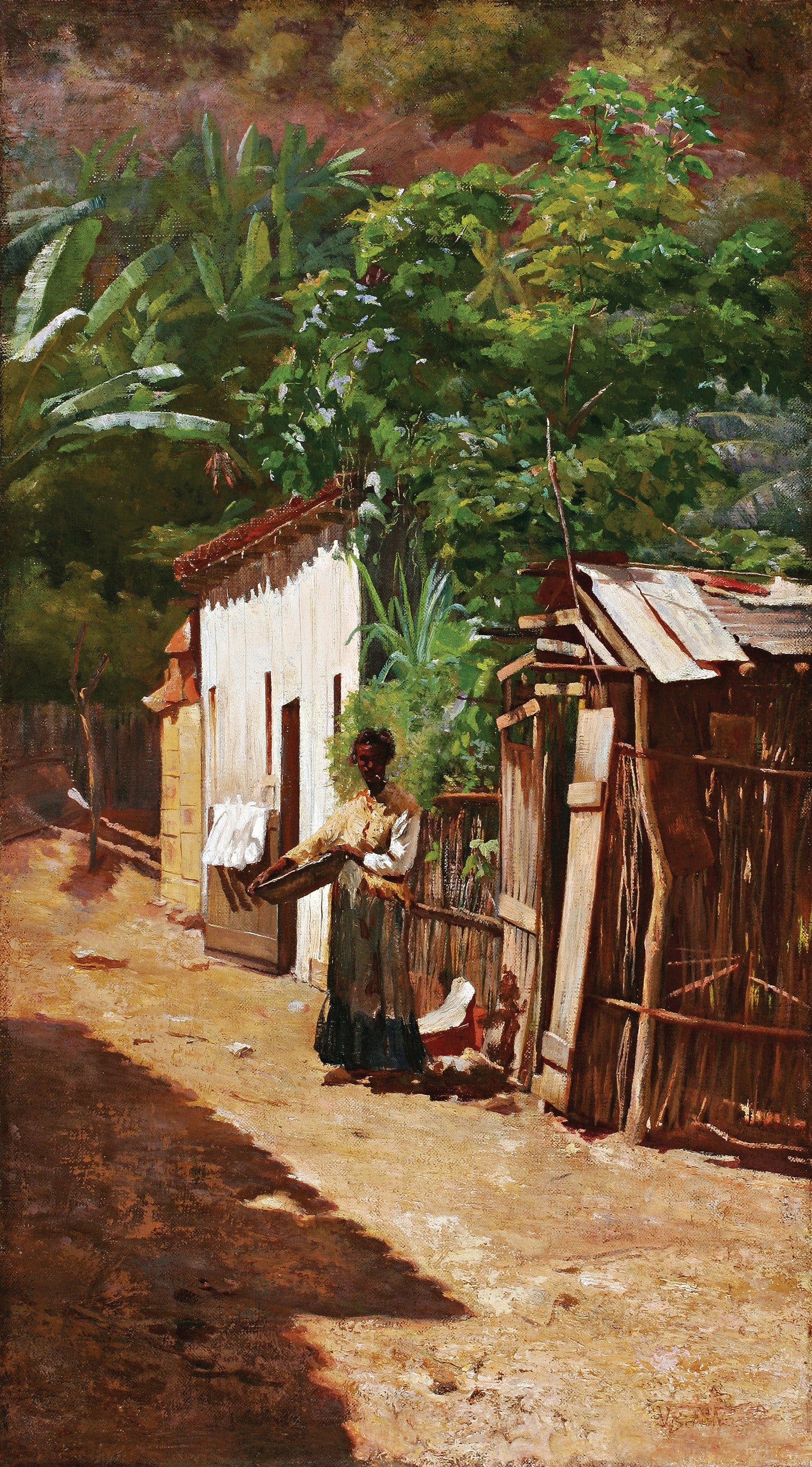 Uma rua da favela - Eliseu Visconti