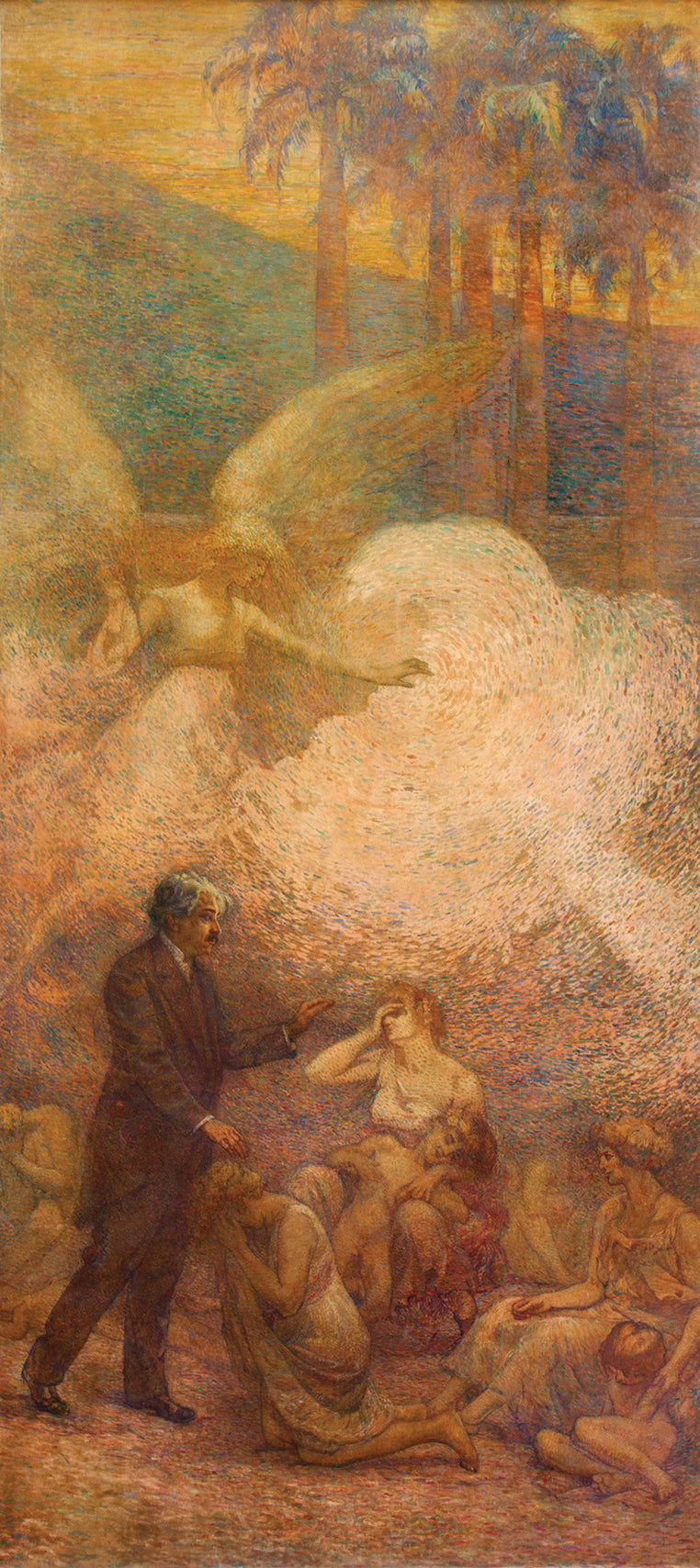 Deveres da Cidade (Painel esquerdo do Tríptico) - Oswaldo Cruz - Eliseu Visconti