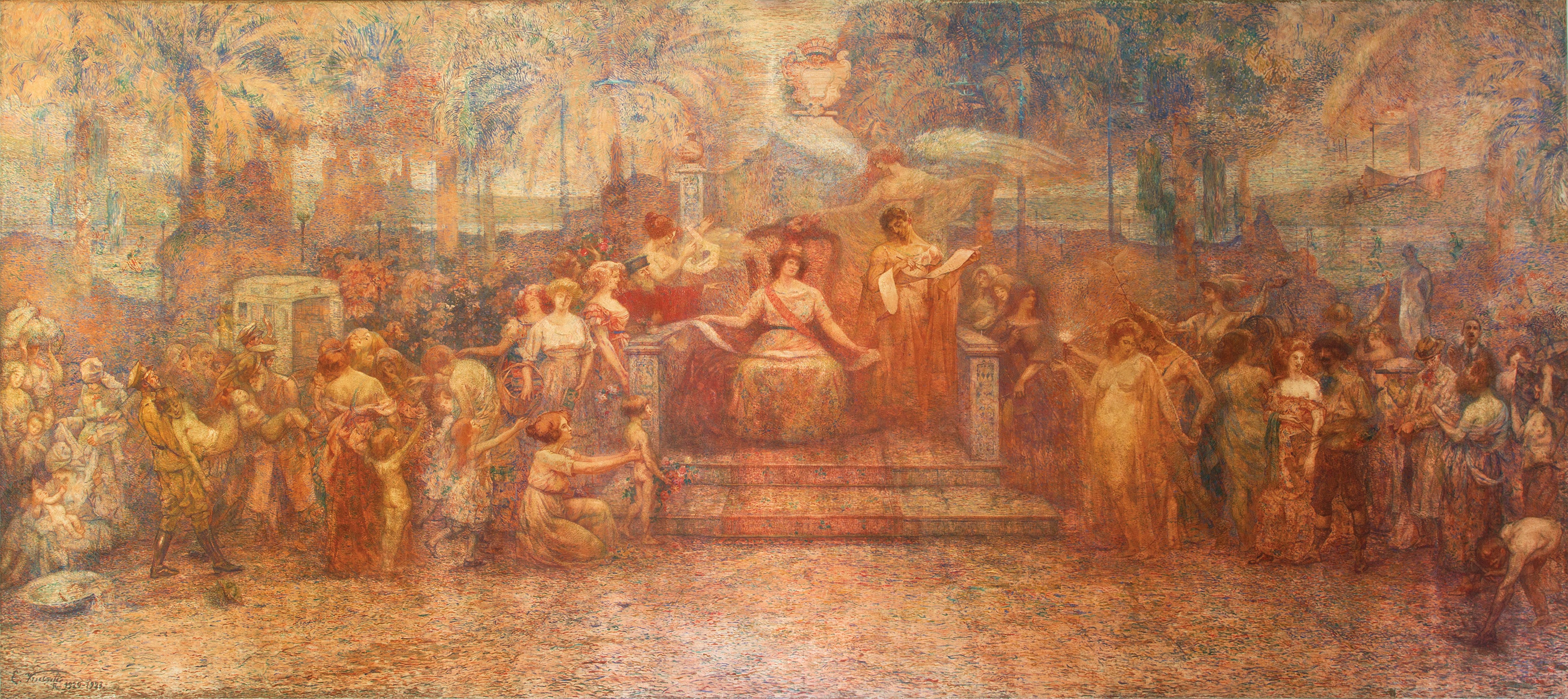 Deveres da Cidade (Painel central do Tríptico) - Eliseu Visconti