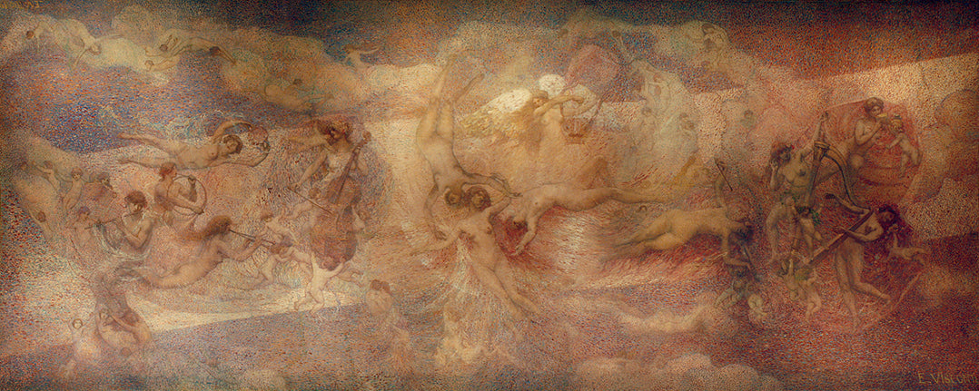 A Música - Estudo para o peinturel central do foyer do Theatro Municipal do Rio de Janeiro - Eliseu Visconti