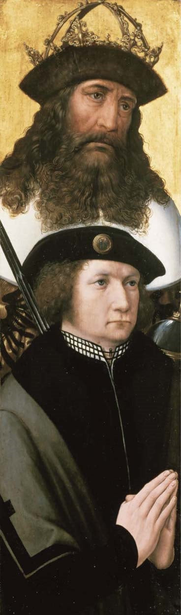 Portrait d'un donateur et de son saint patron - Bernard van Orley