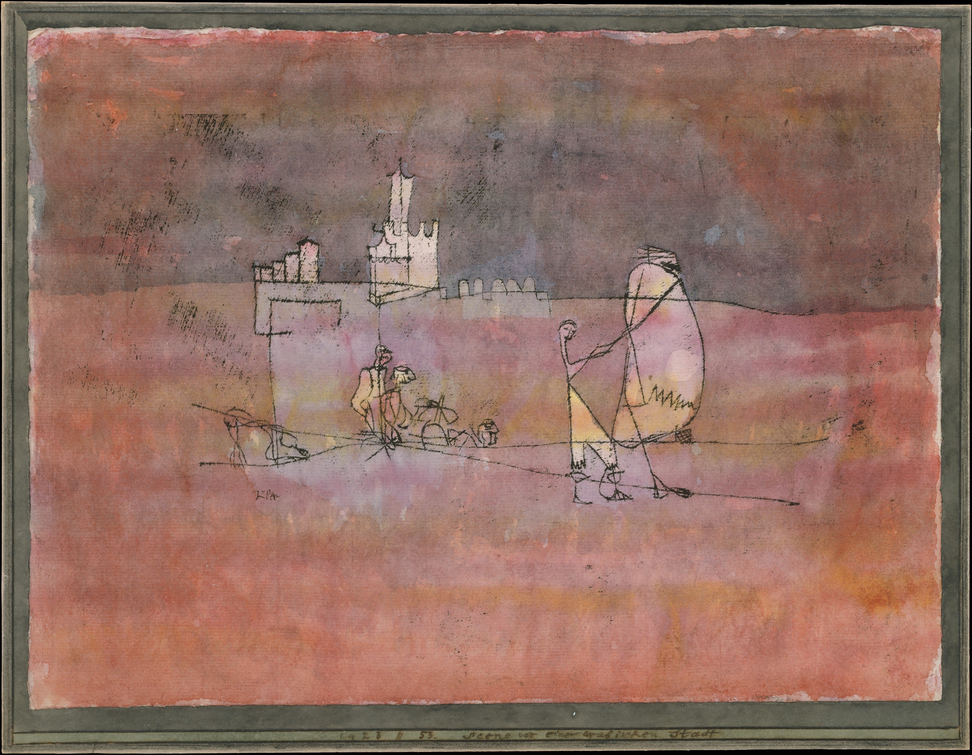 Episodio prima di una città araba - Paul Klee