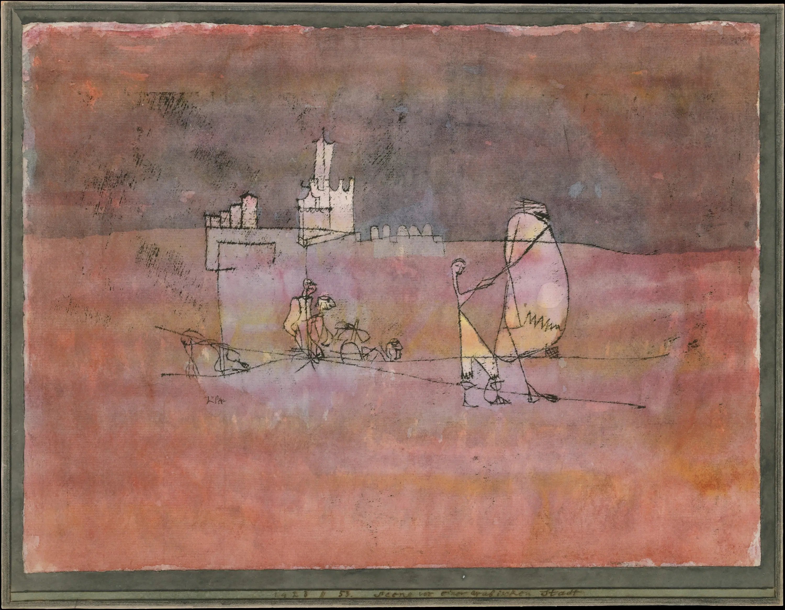 Épisode avant une ville arabe - Paul Klee - Alpha Reproduction