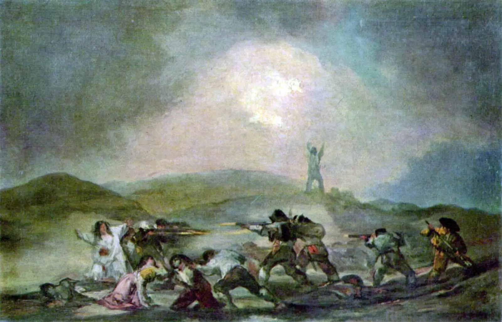 Reproduction du tableau « Une scène de la guerre d'indépendance espagnole - Francisco de Goya » par Alpha Reproduction en peinture à l’huile