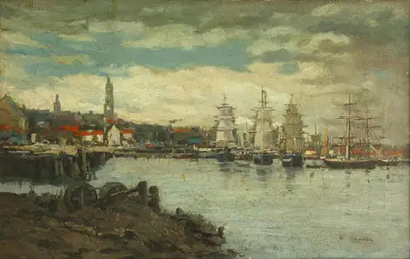 Reproduction du tableau « Port maritime - Eugène Boudin » par Alpha Reproduction en peinture à l’huile