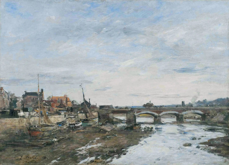 Il Ponte sulla Touques a Trouville - Eugène Boudin
