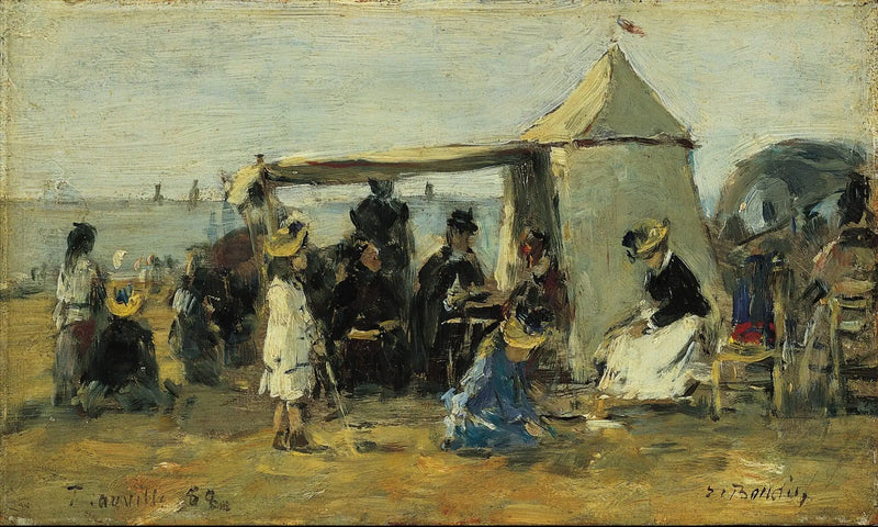 La spiaggia di Trouville - Eugène Boudin