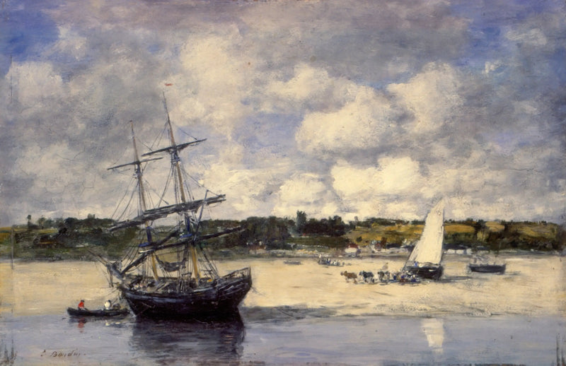 Portrieux - La costa a bassa marea - Eugène Boudin