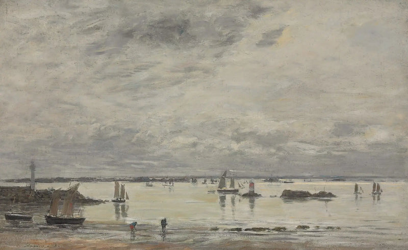 Portrieux, il porto a bassa marea - Eugène Boudin