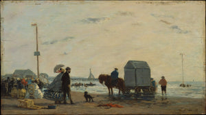 Alla spiaggia a Trouville - Eugène Boudin