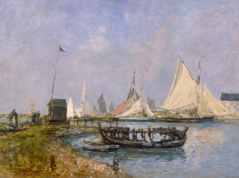 Trouville - Ingresso del porto - Eugène Boudin