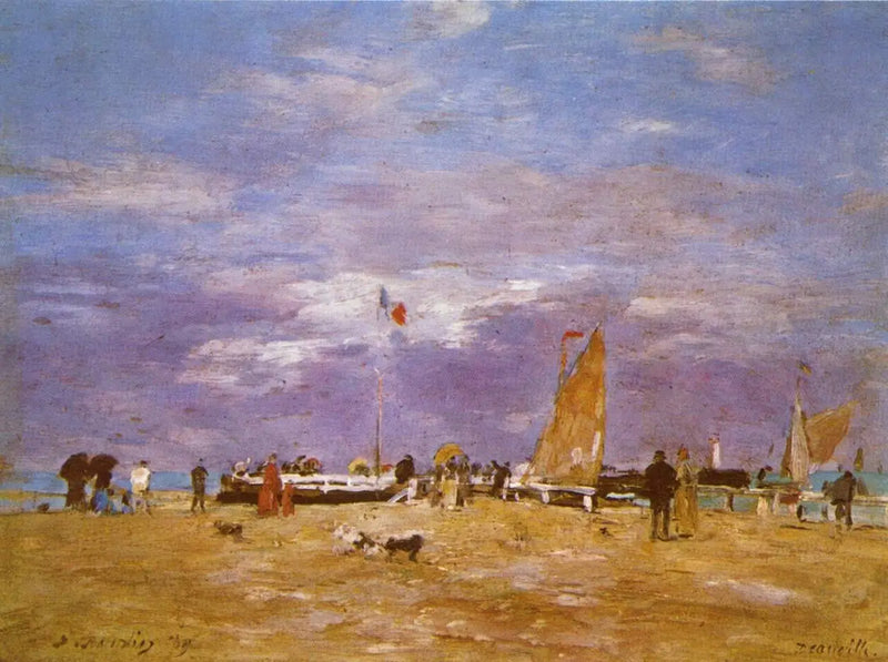 La Jetée di Deauville - Eugène Boudin