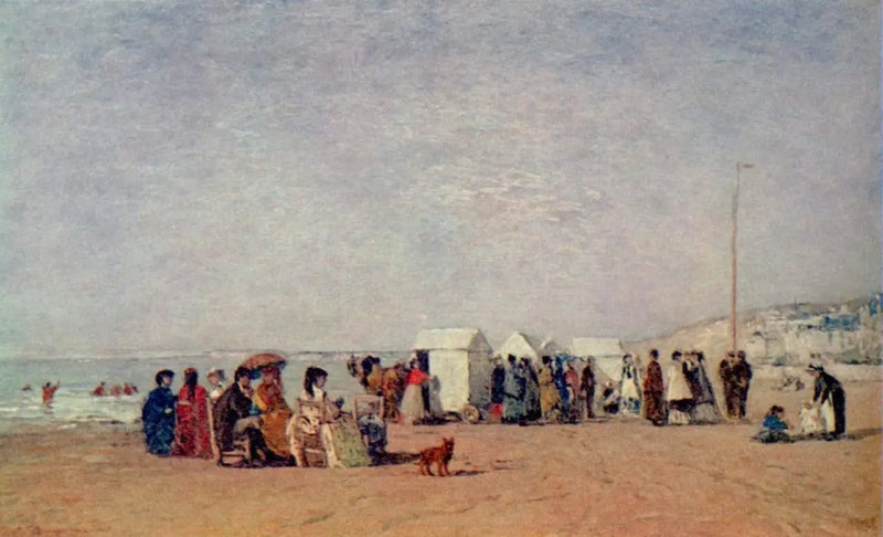 Sulla spiaggia di Trouville - Eugène Boudin