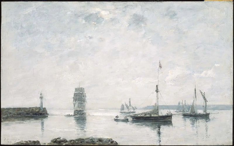 Ingresso del porto - Eugène Boudin