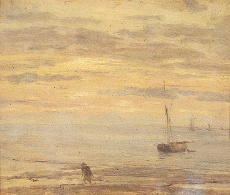 Pezzo di mare, sera - Eugène Boudin