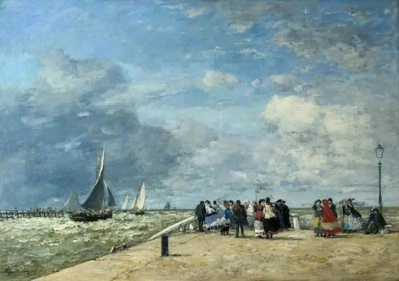 La Jetée di Trouville - Eugène Boudin