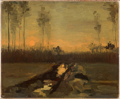 Paesaggio al tramonto - Vincent van Gogh