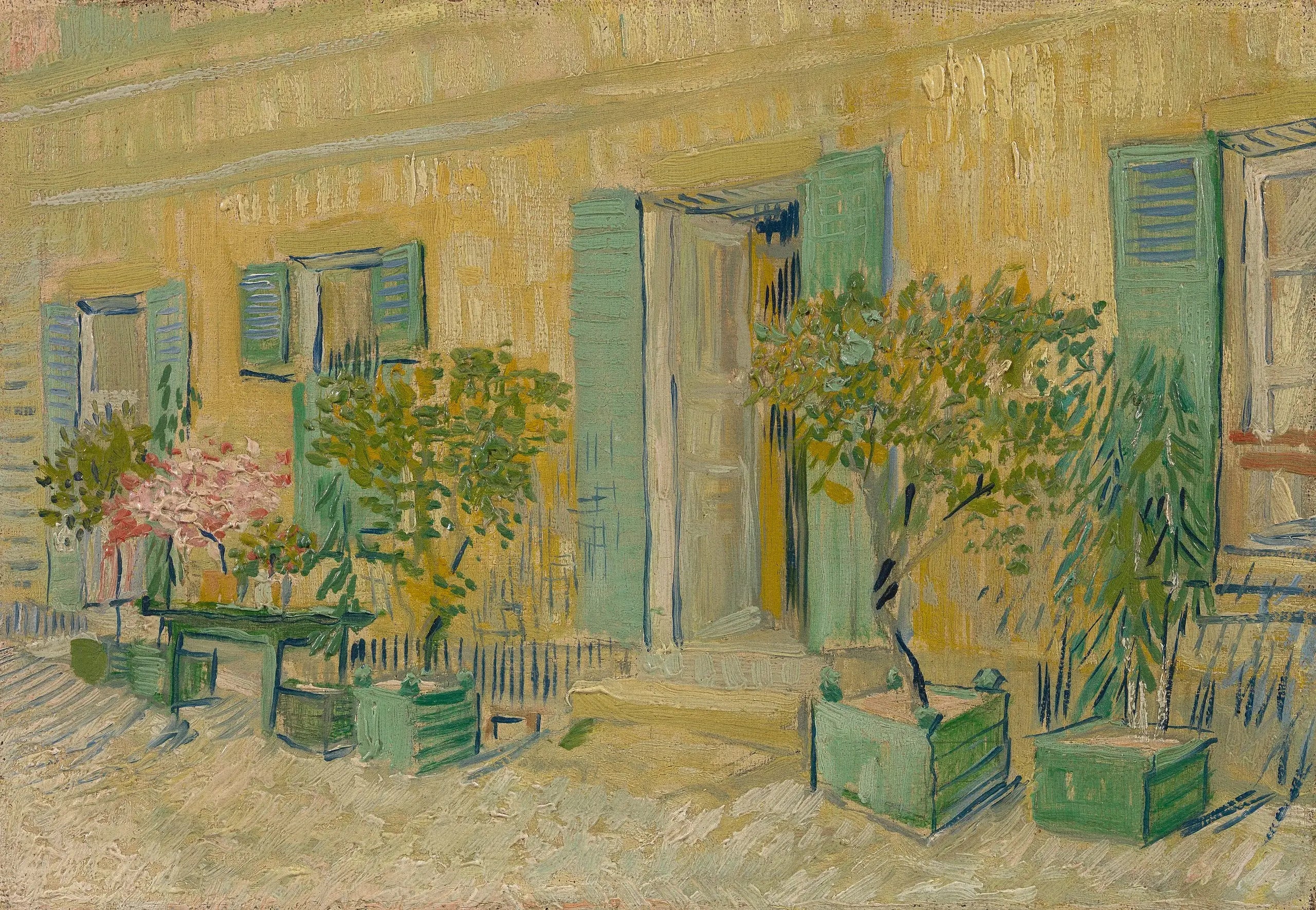 Reproduction du tableau « Extérieur d'un Restaurant à Asnières - Vincent van Gogh » par Alpha Reproduction en peinture à l’huile