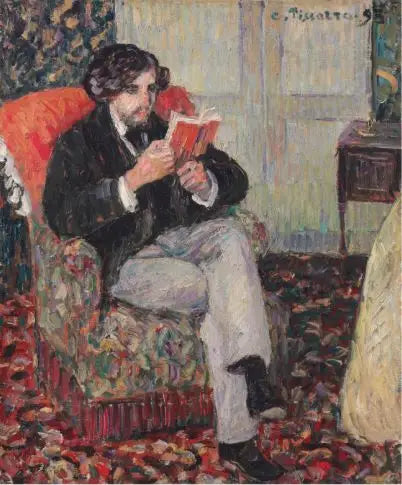 Félix Pissarro che legge - Camille Pissarro