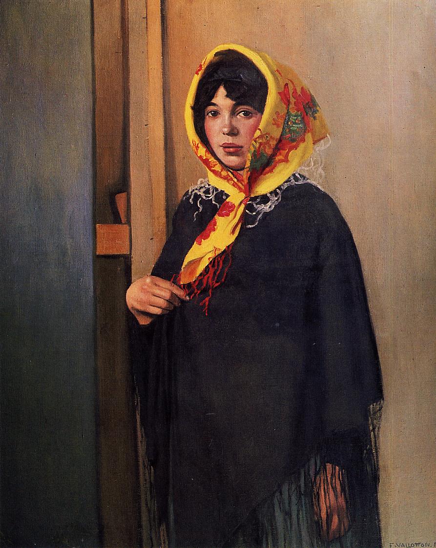 Jeune femme au foulard jaune - Félix Vallotton