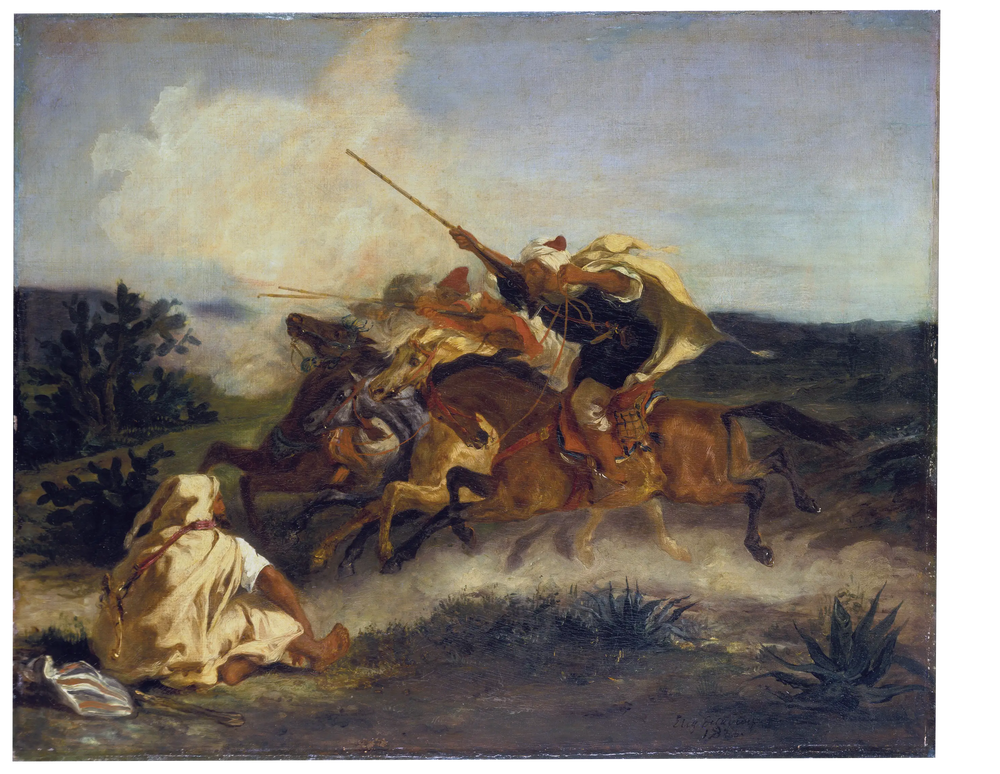 Reproduction du tableau « Fantaisie arabe - Eugène Delacroix » par Alpha Reproduction en peinture à l’huile