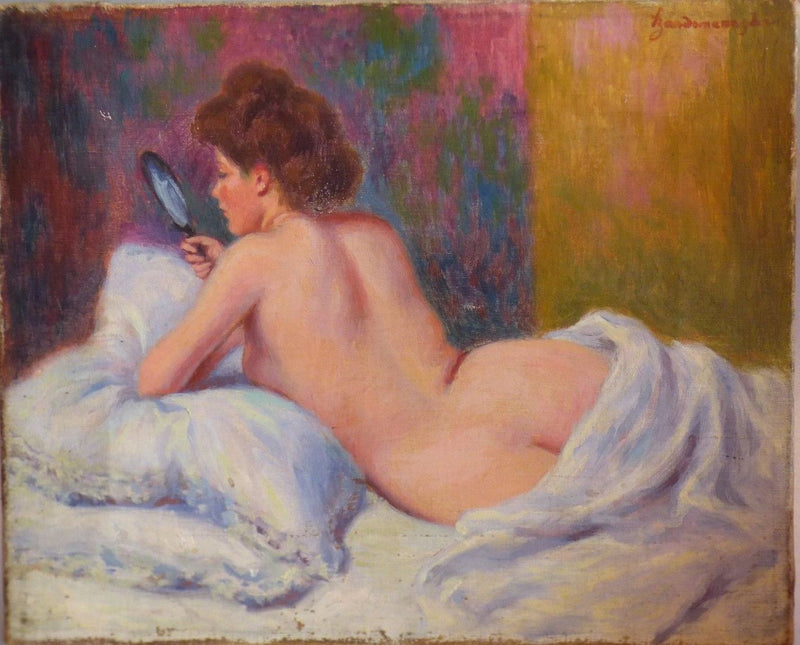 La mattina - (Il giovane manichino allo specchio) - Federico Zandomeneghi
