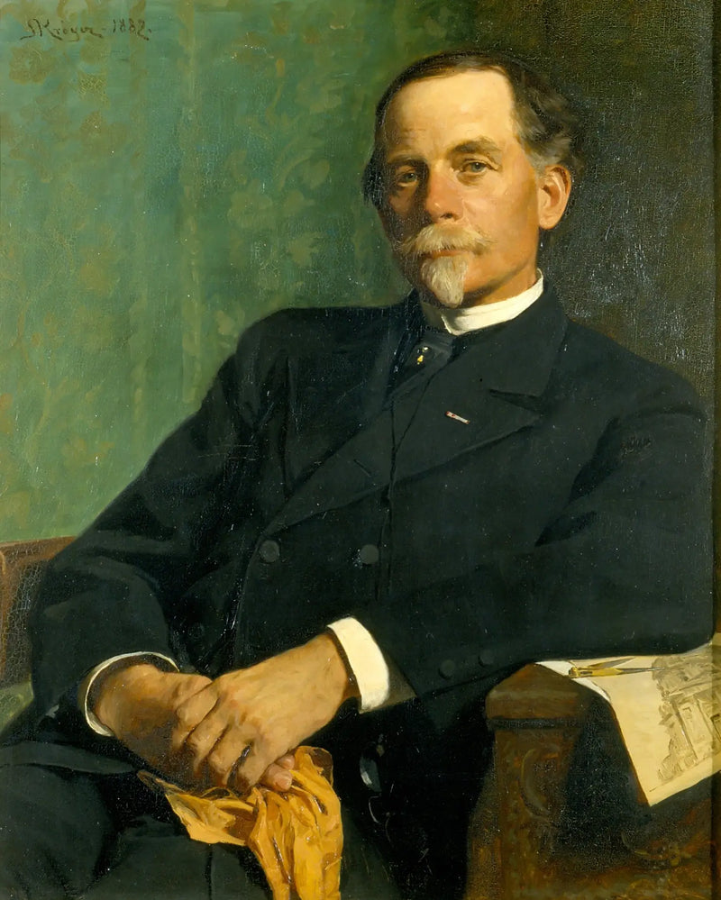Architetto, professore F. Meldahl seduto - Peder Severin Krøyer