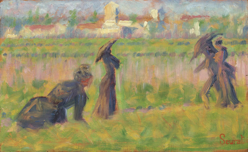 Figure in un paesaggio - Georges Seurat