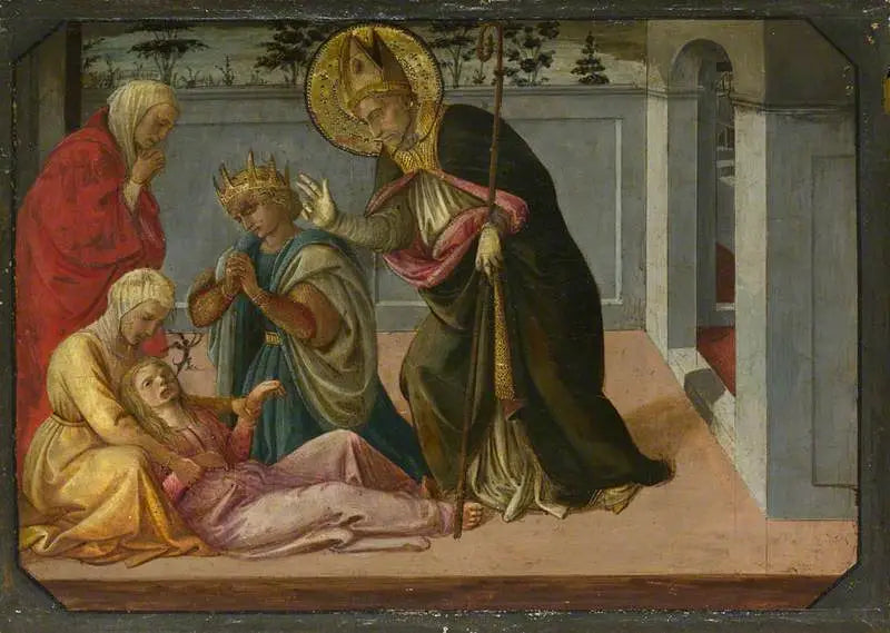Saint Zeno exorcising the Daughter of Gallienus - Fra Filippo Lippi - Alpha Reproduction