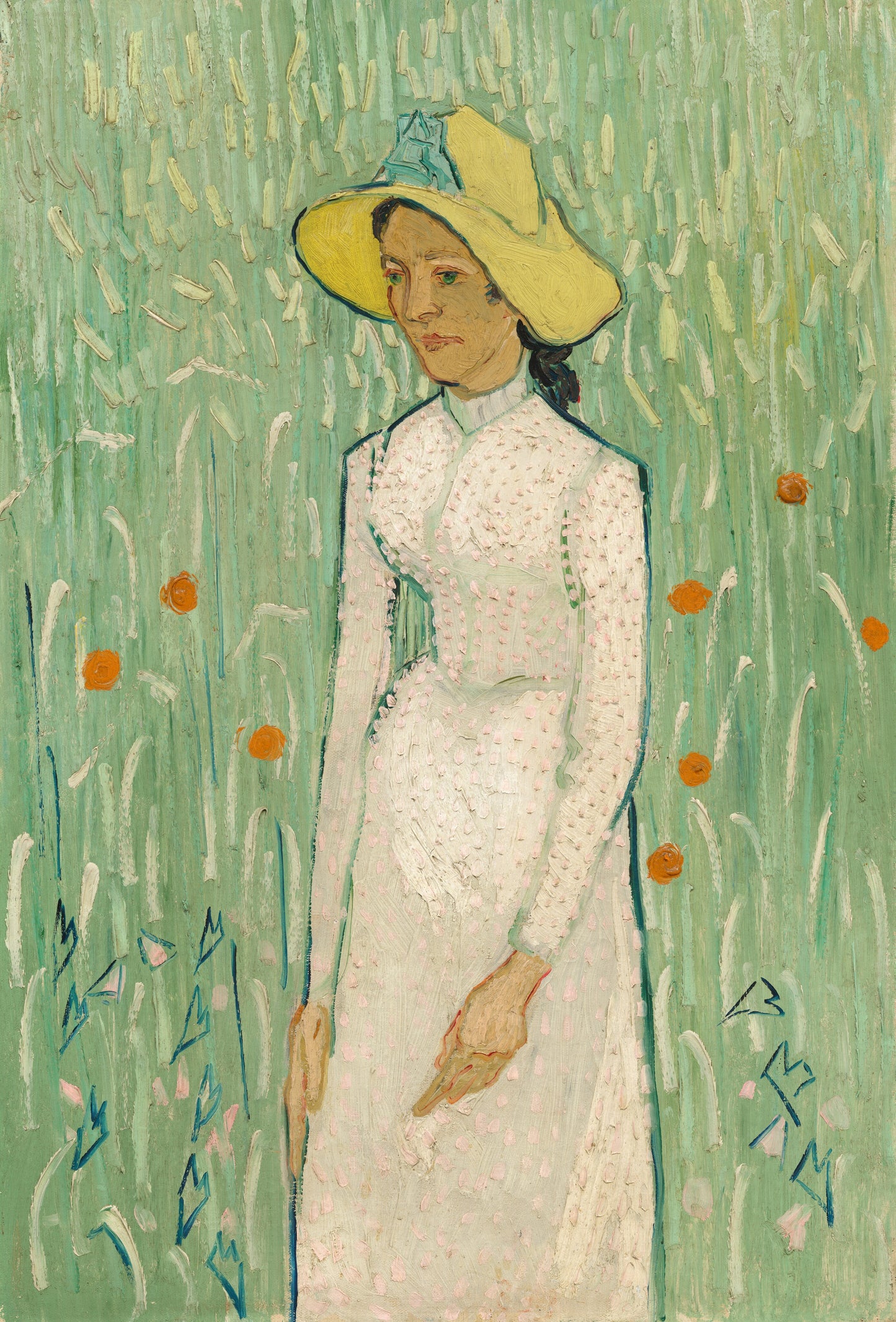 👒 Ragazza in bianco – Vincent van Gogh (1890)
