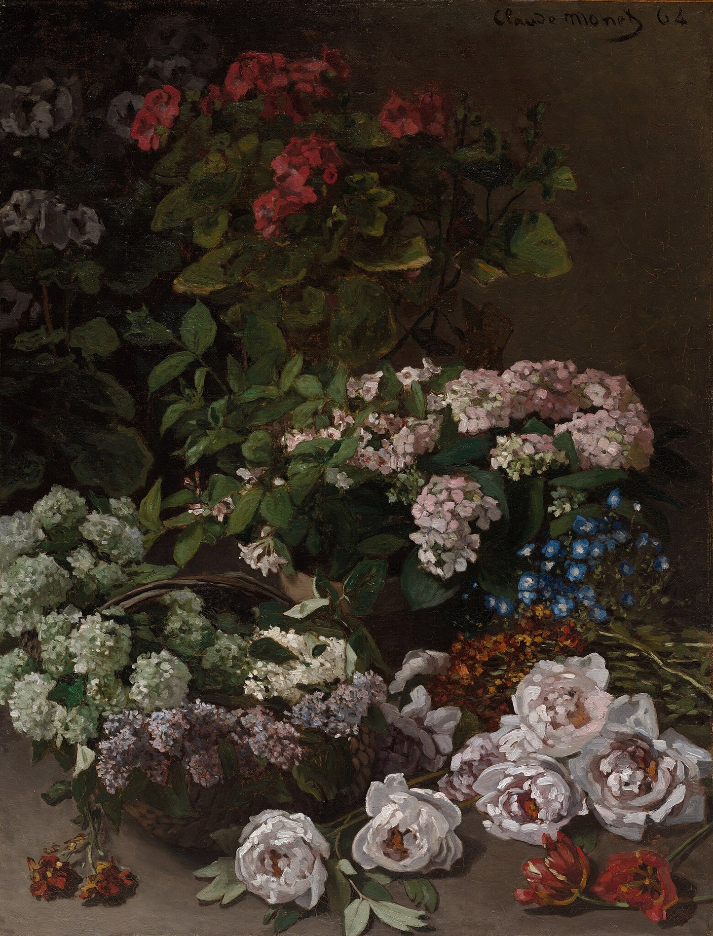 Fiori di primavera di Claude Monet (1864)